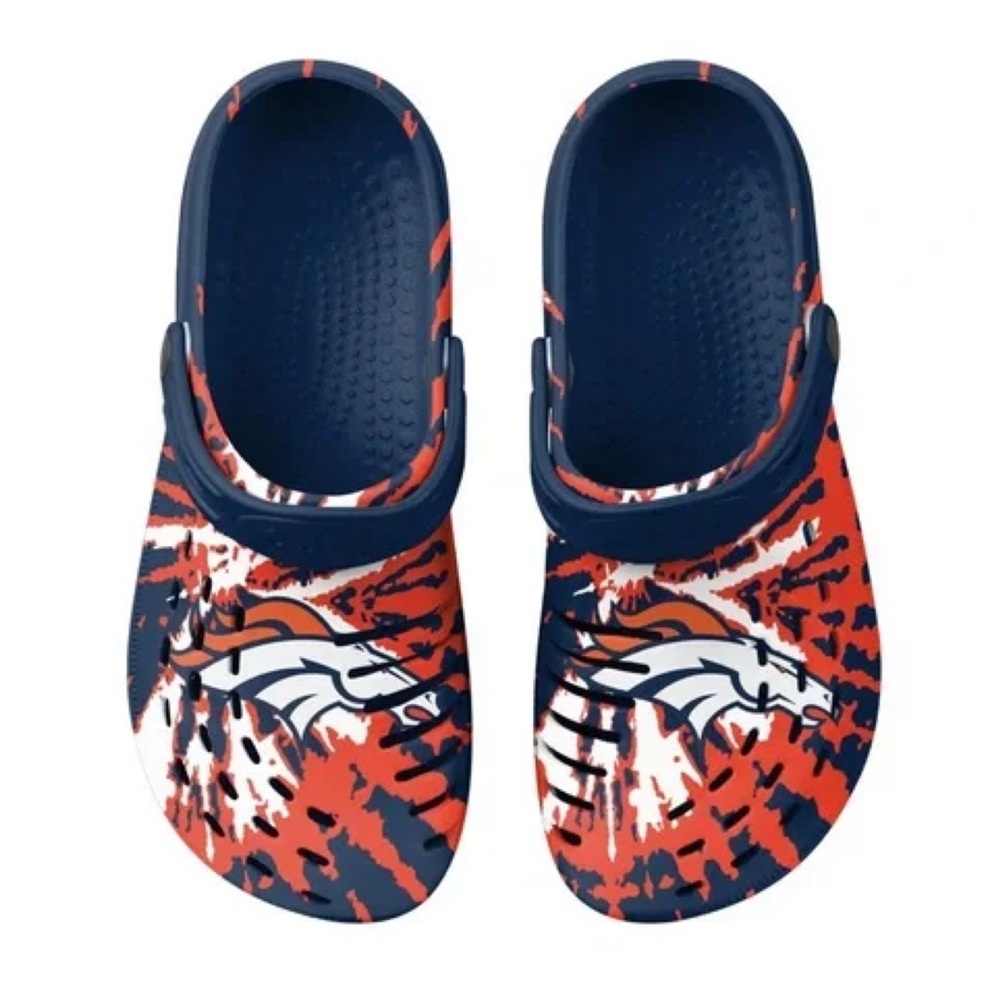 FOCO • Denver Broncos Tie-Dye Clogs